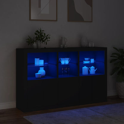 Skænk Med Led-Lys 162X37X100 Cm