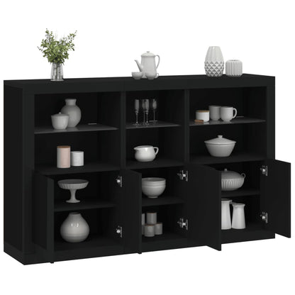 Skænk Med Led-Lys 162X37X100 Cm