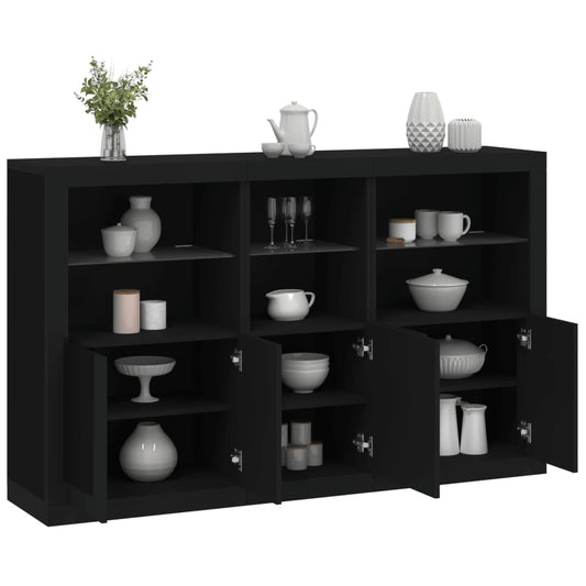 Skænk Med Led-Lys 162X37X100 Cm