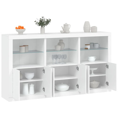 Skænk Med Led-Lys 181,5X37X100 Cm Etræsfarve