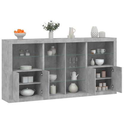 Skænk Med Led-lys 202x37x100 Cm