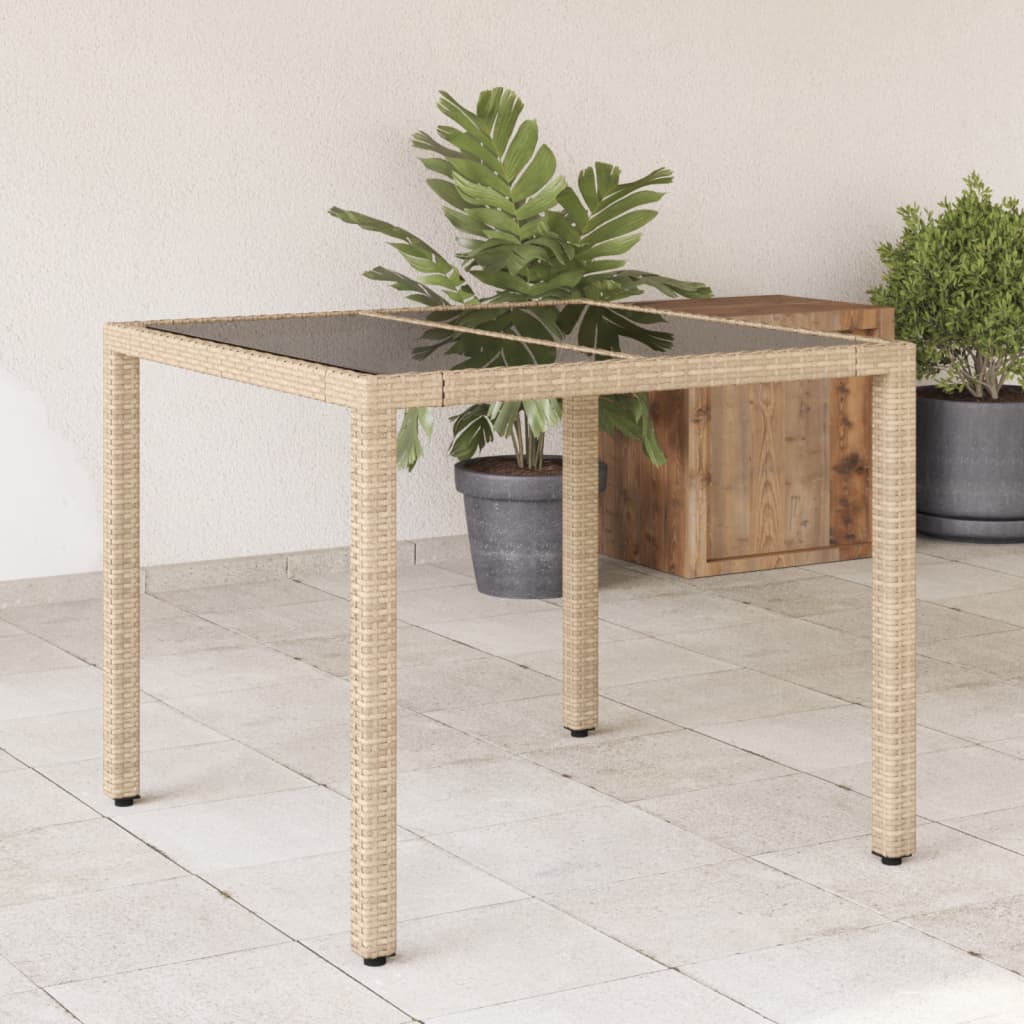 Havebord 90X90X75 Cm Polyrattan