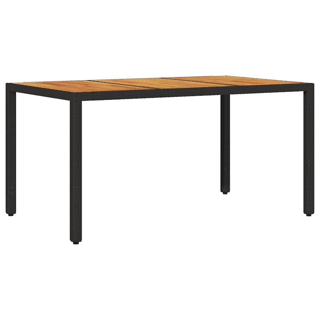 Havebord Akacietræ Og Polyrattan - Billede 2