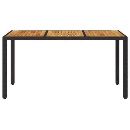 Havebord Akacietræ Og Polyrattan - Billede 4