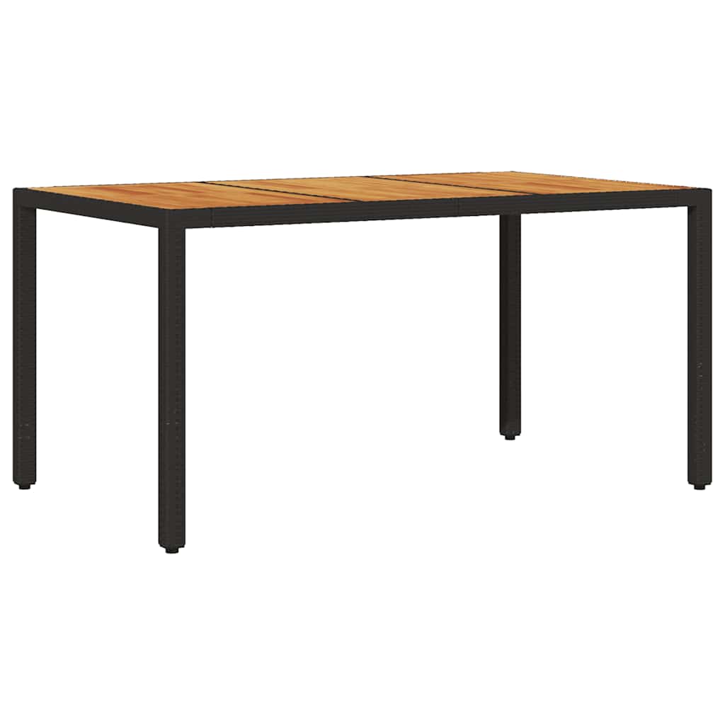 Havebord Akacietræ Og Polyrattan - Billede 6