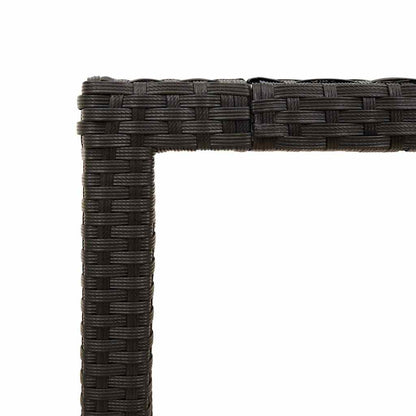 Havebord Akacietræ Og Polyrattan - Billede 9
