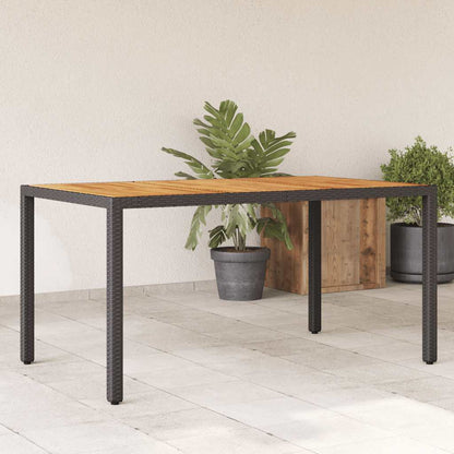 Havebord Akacietræ Og Polyrattan - Hovedbillede