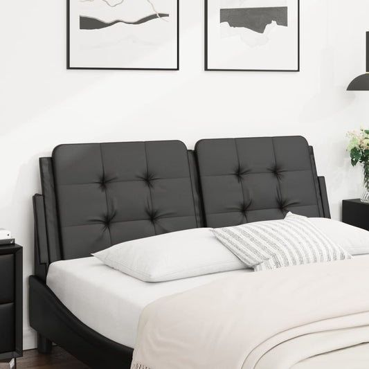 Gavlpude 137 Cm Kunstlæder Sort - Hovedbillede