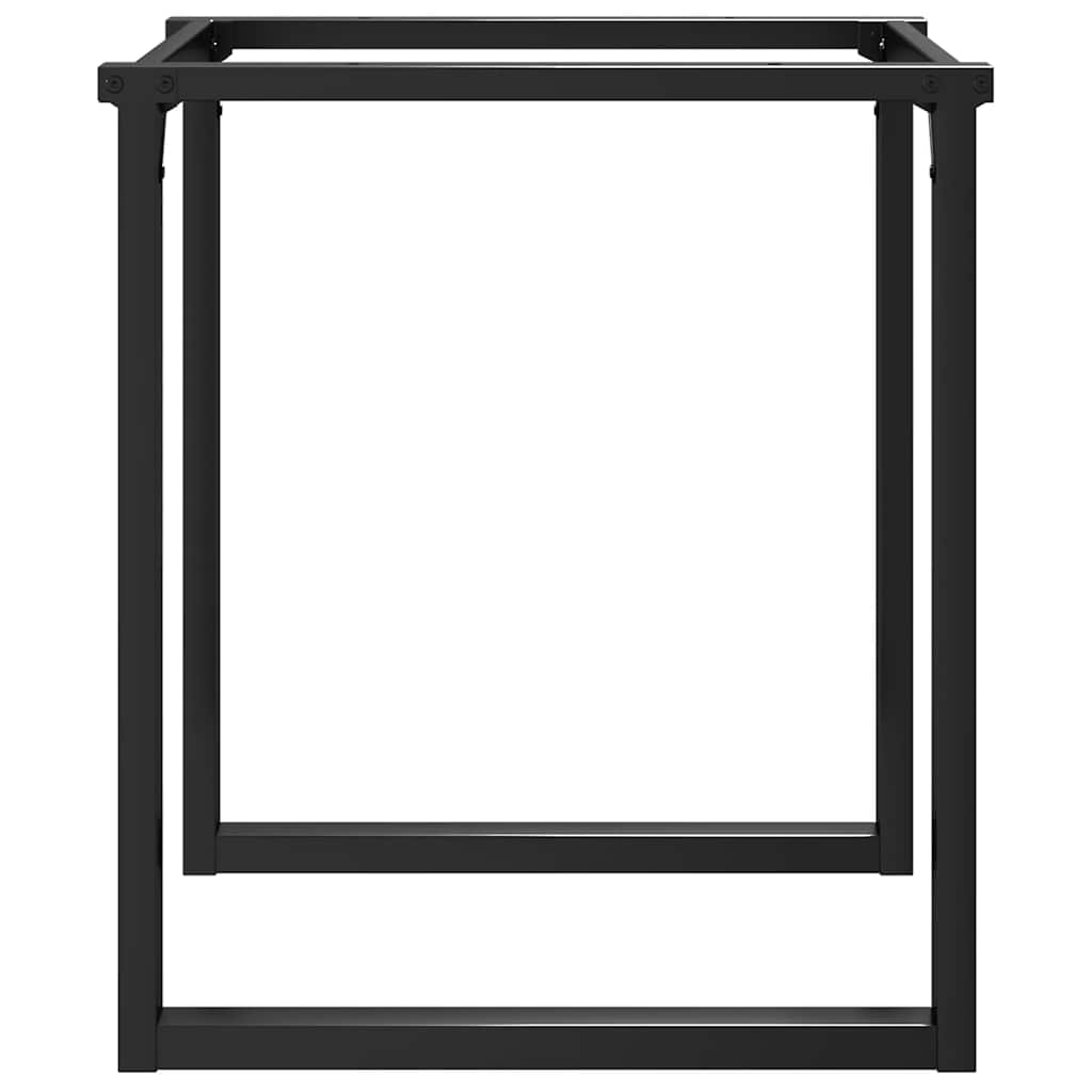 Bordben Til Spisebord 60x60x73 Cm O-stel Stål - Billede 5