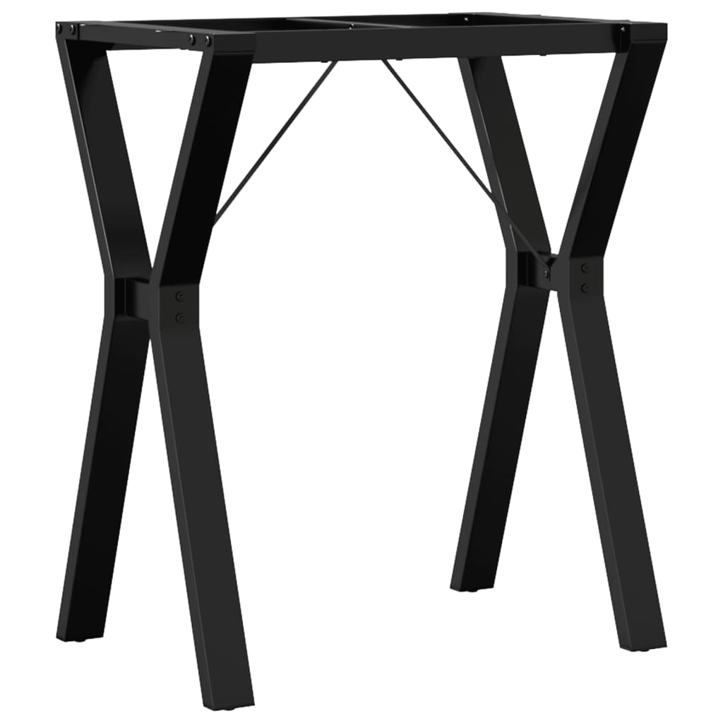 Bordben Til Spisebord 60x40x73 Cm Y-stel Stål - Billede 2
