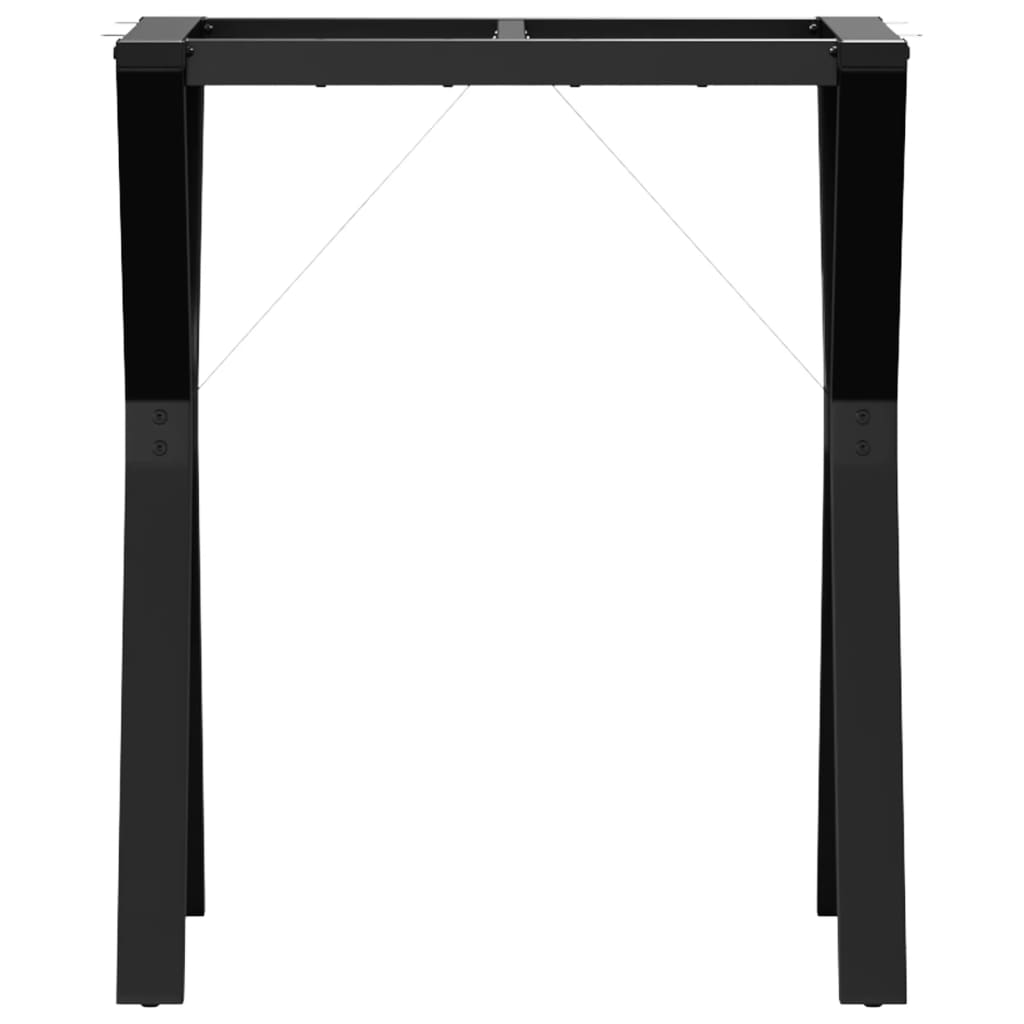 Bordben Til Spisebord 60x40x73 Cm Y-stel Stål - Billede 4