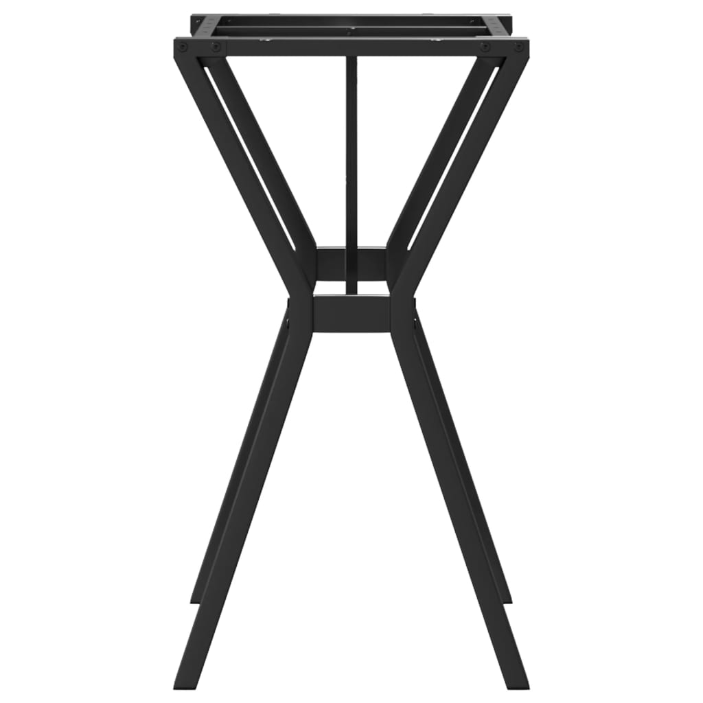 Bordben Til Spisebord 60x40x73 Cm Y-stel Stål - Billede 5