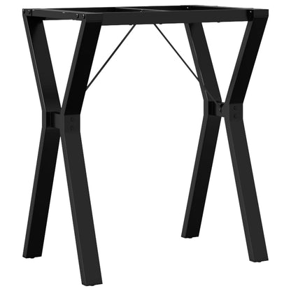 Bordben Til Spisebord 60x40x73 Cm Y-stel Stål - Billede 6