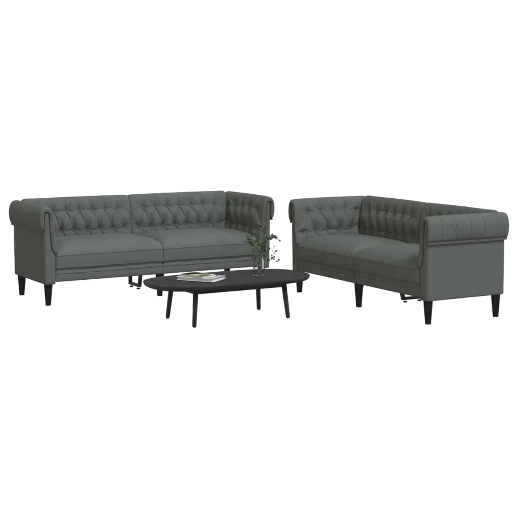 Sofasæt 2 Dele Stof