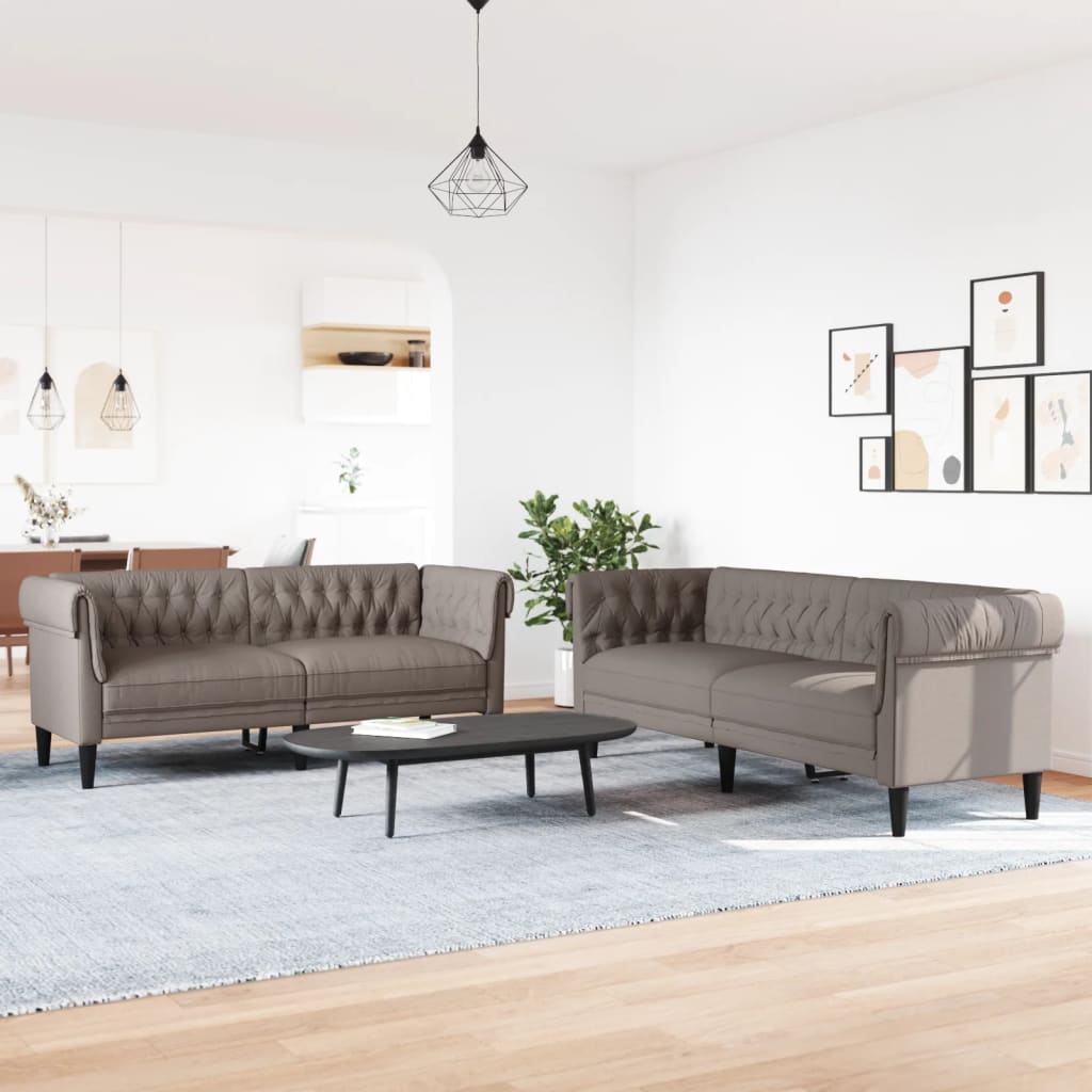 Sofasæt 2 Dele Stof