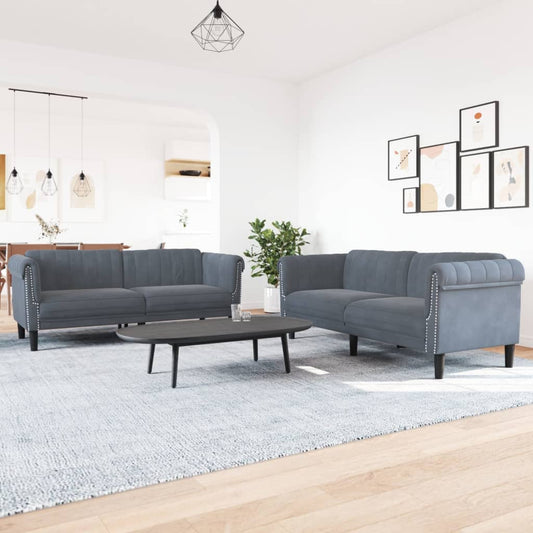Sofasæt 2 Dele Velour