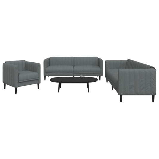 Sofasæt 3 Dele Stof