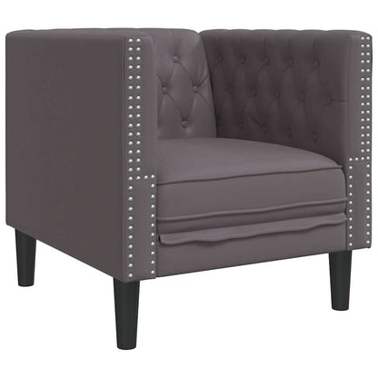 3-Personers Chesterfield-Sofasæt Kunstlæder