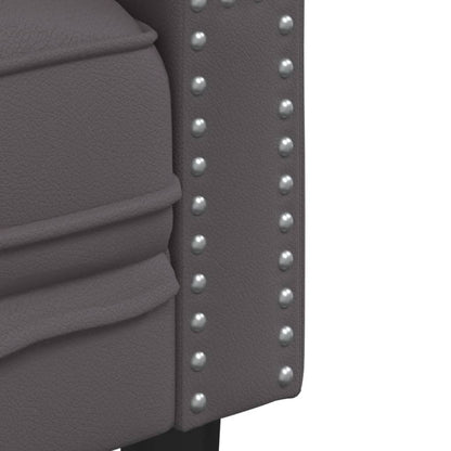 2-Personers Chesterfield-Sofa Kunstlæder