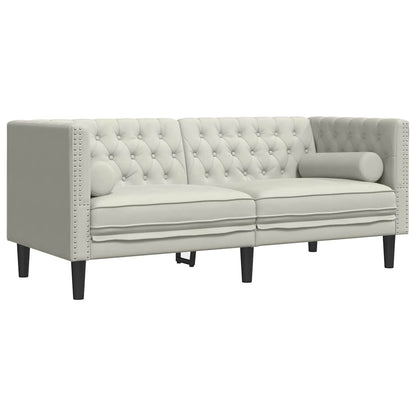 Chesterfield-Sofa Med Puder Fløjl
