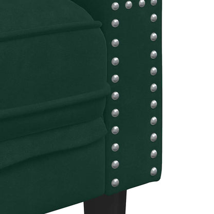 Chesterfield-Sofa Med Puder Fløjl