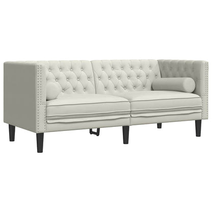 Chesterfield-Sofa Med Puder Fløjl