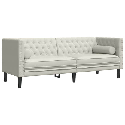 Chesterfield-Sofa Med Puder Fløjl