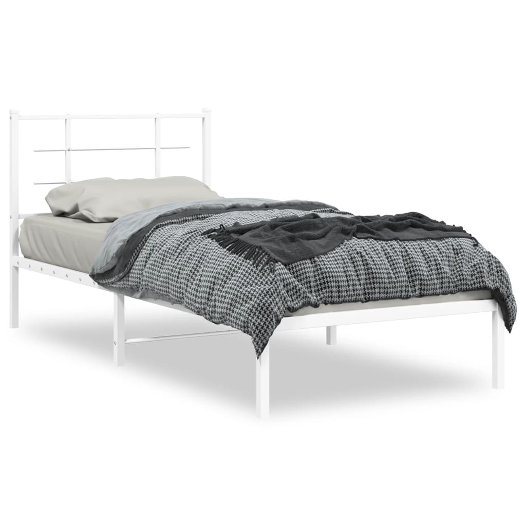 Sengeramme Med Sengegavl 90x200 Cm Metal - Billede 2