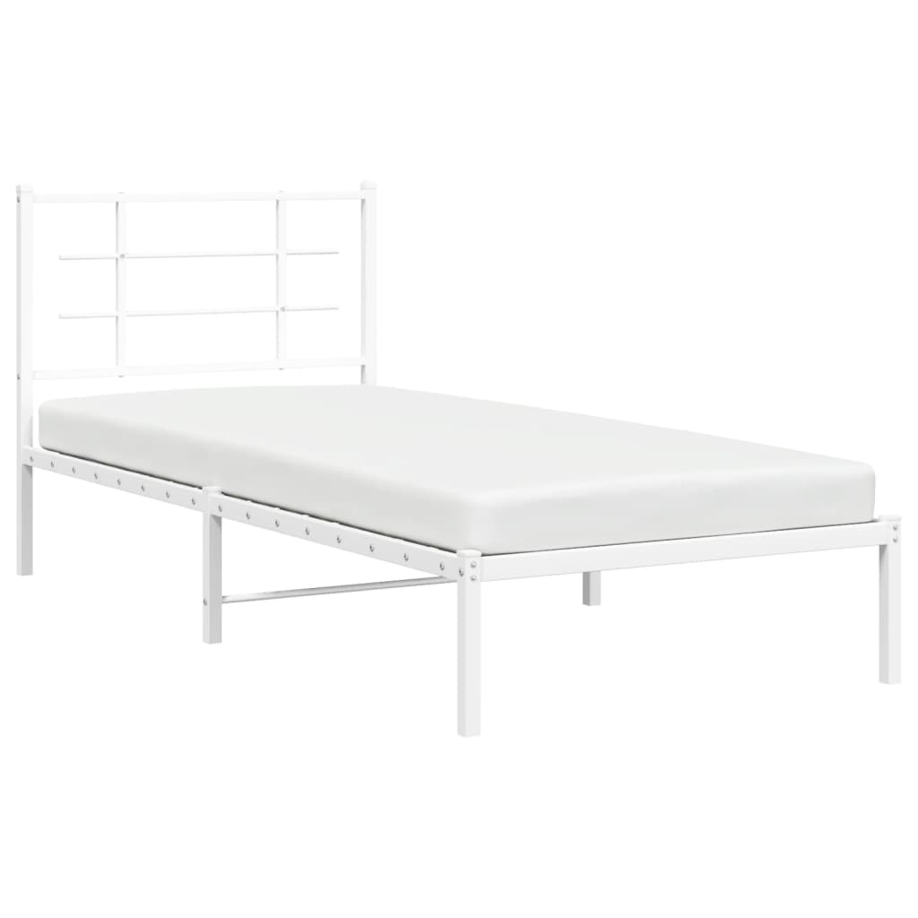 Sengeramme Med Sengegavl 90x200 Cm Metal - Billede 4