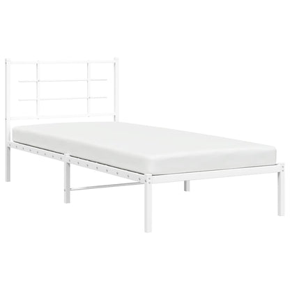 Sengeramme Med Sengegavl 90x200 Cm Metal - Billede 4