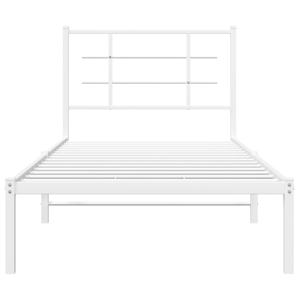 Sengeramme Med Sengegavl 90x200 Cm Metal - Billede 5