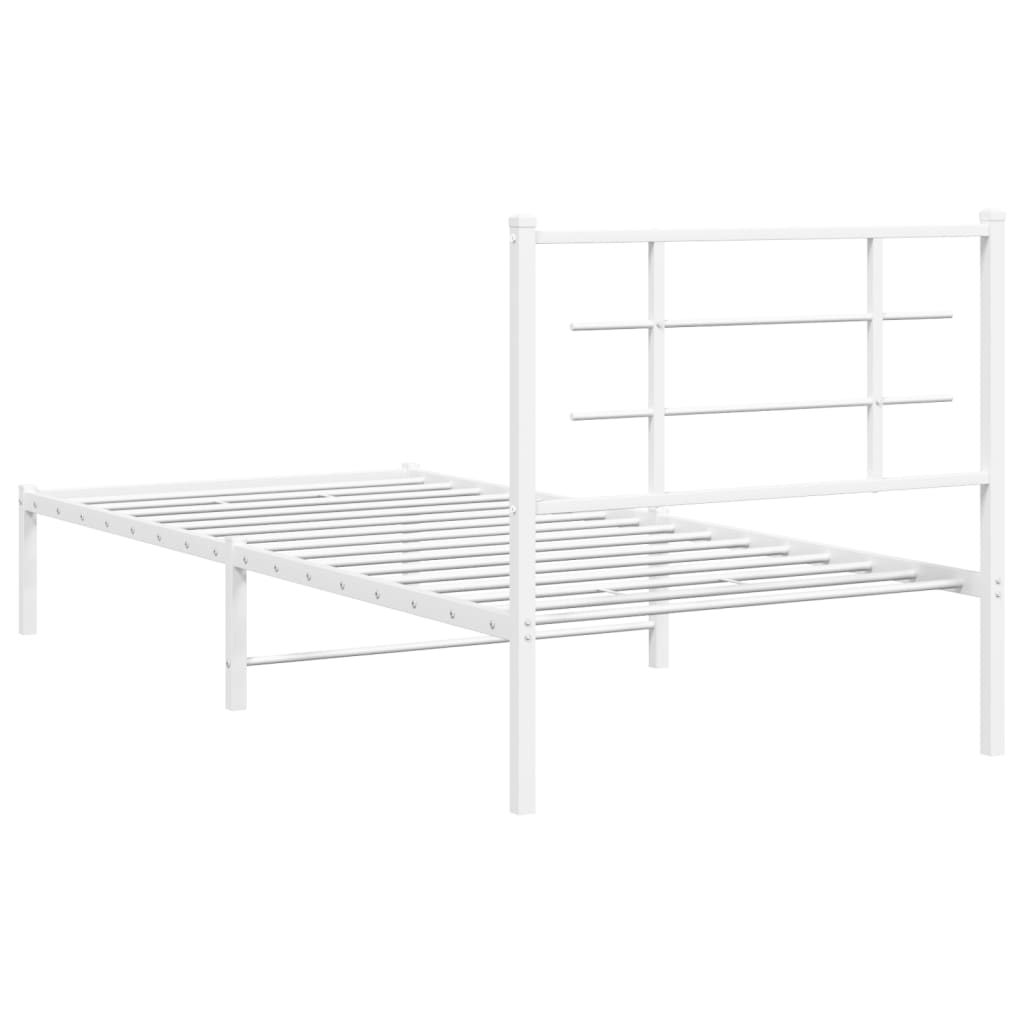 Sengeramme Med Sengegavl 90x200 Cm Metal - Billede 7