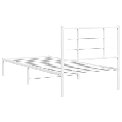 Sengeramme Med Sengegavl 90x200 Cm Metal - Billede 7