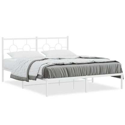 Sengeramme Med Sengegavl 160x200 Cm Metal - Billede 2