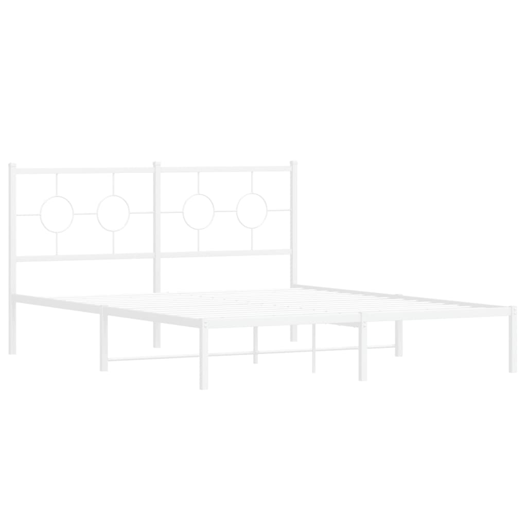 Sengeramme Med Sengegavl 160x200 Cm Metal - Billede 3
