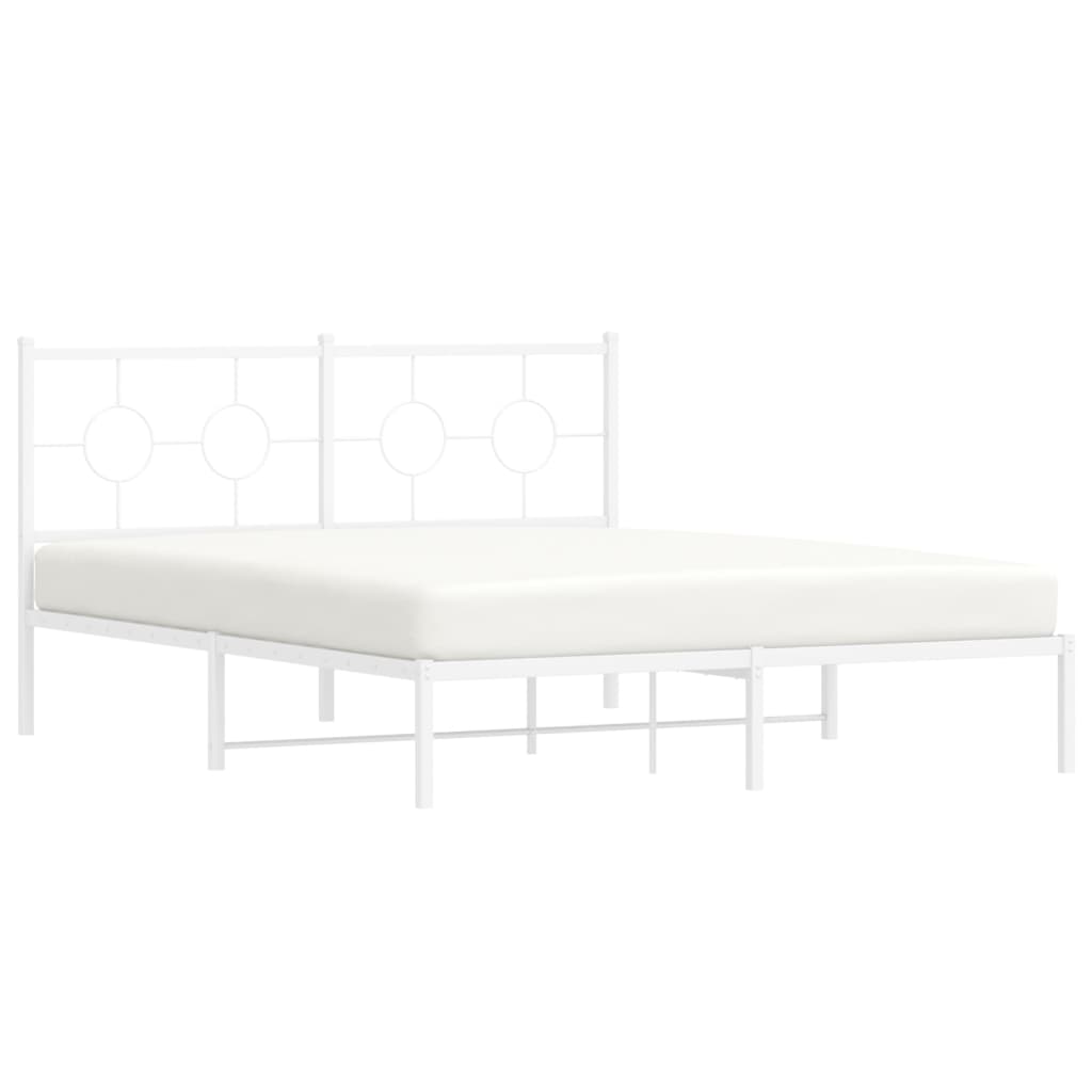 Sengeramme Med Sengegavl 160x200 Cm Metal - Billede 4