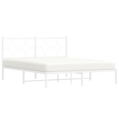 Sengeramme Med Sengegavl 160x200 Cm Metal - Billede 4