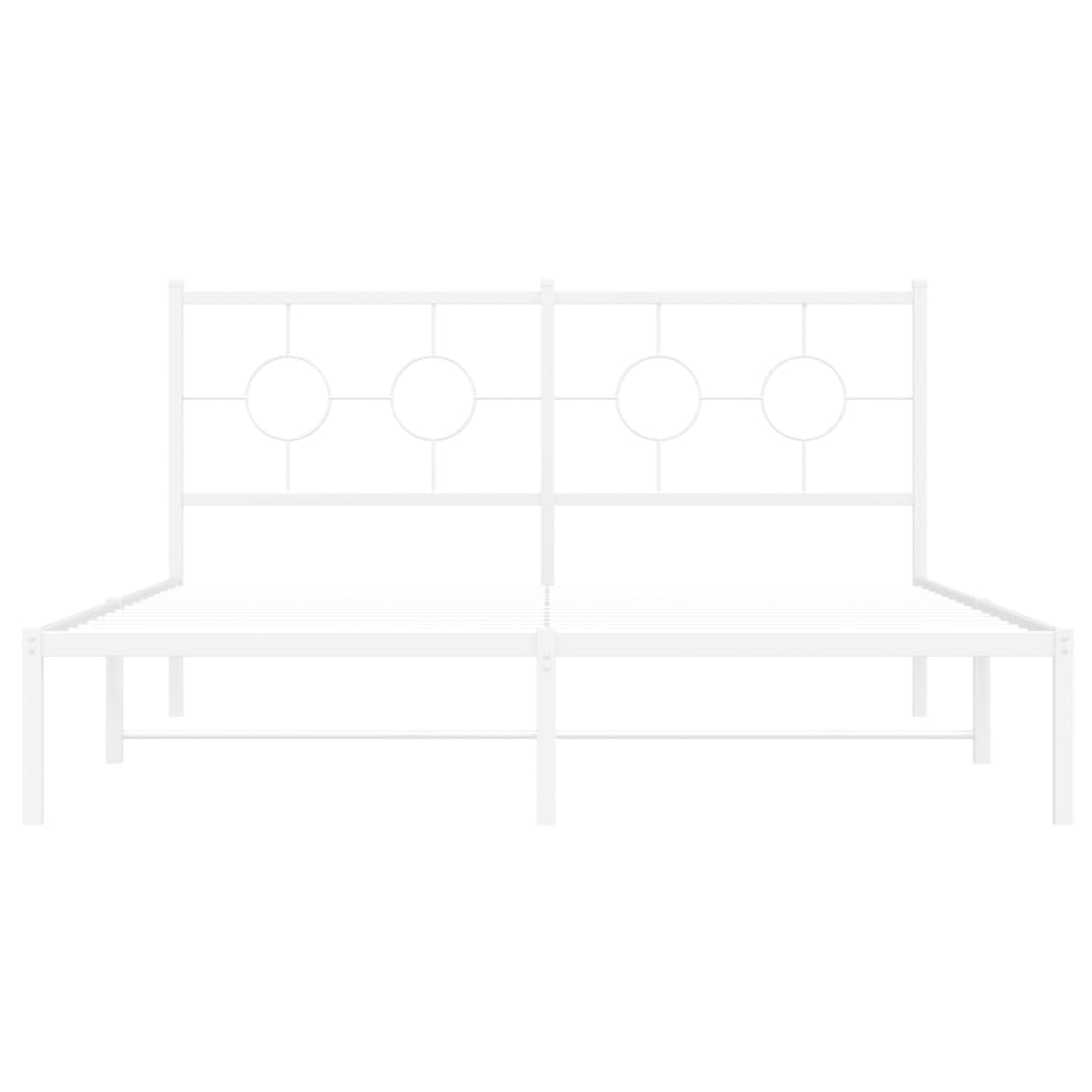 Sengeramme Med Sengegavl 160x200 Cm Metal - Billede 5