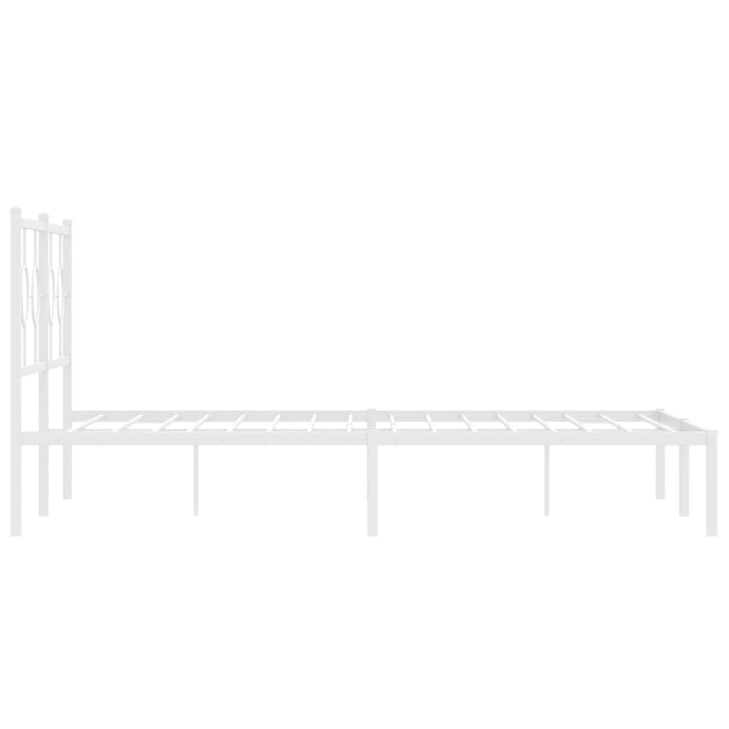 Sengeramme Med Sengegavl 160x200 Cm Metal - Billede 6