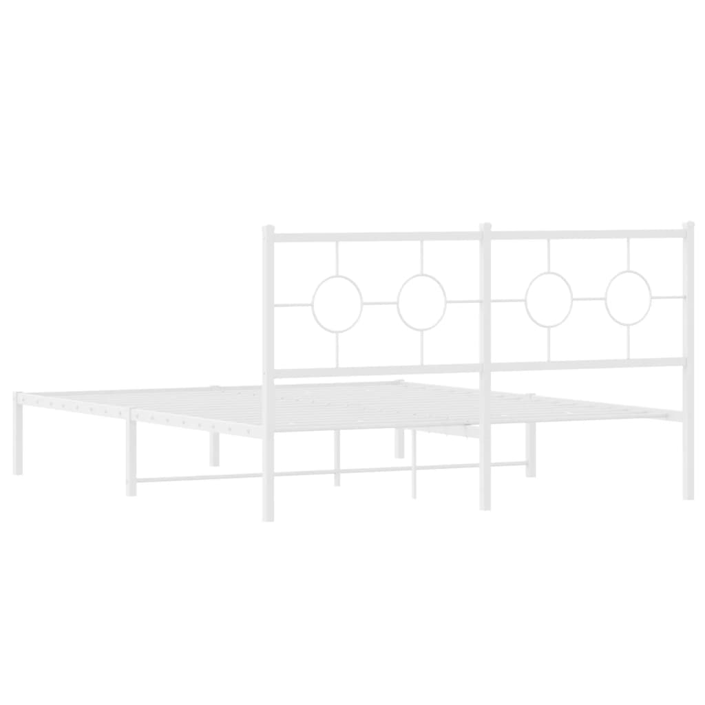 Sengeramme Med Sengegavl 160x200 Cm Metal - Billede 7
