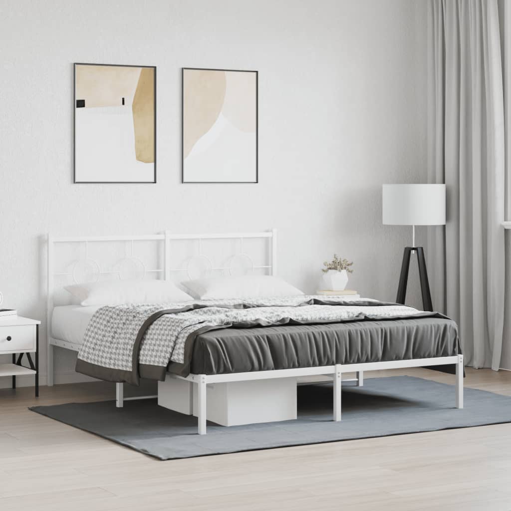Sengeramme Med Sengegavl 160x200 Cm Metal - Hovedbillede