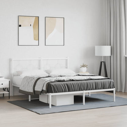 Sengeramme Med Sengegavl 160x200 Cm Metal - Hovedbillede