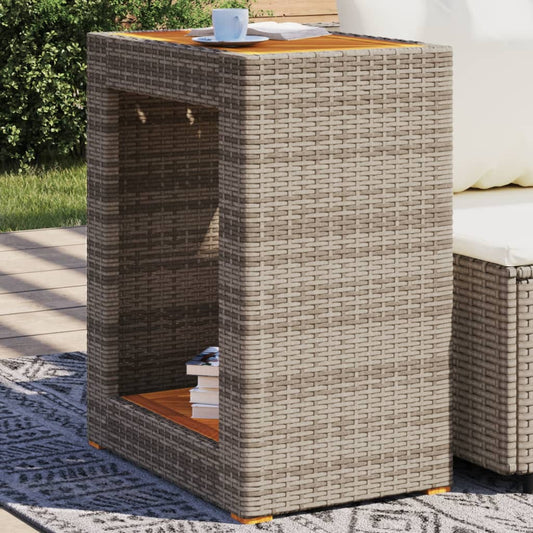 Havebord Med Trætop Polyrattan