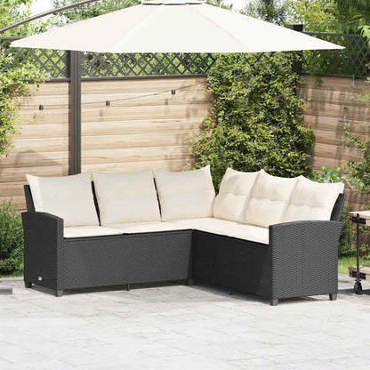 L-formet Sofa Med Hynder Polyrattan - Variant 365415