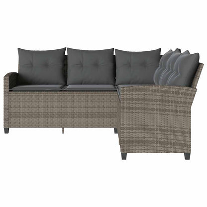 L-formet Sofa Med Hynder Polyrattan - Billede 3