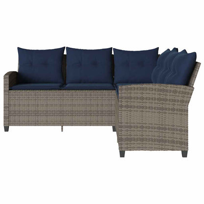 L-Formet Sofa Med Hynder Polyrattan