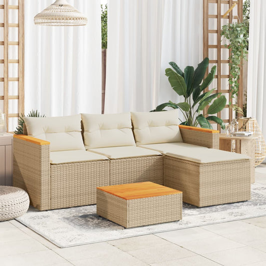 Sofasæt Til Haven 3 Dele Med Hynder Polyrattan