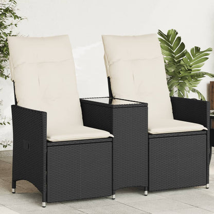 2-personers Havesofa Med Bord Og Lænefunktion Polyrattan - Variant 365710