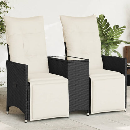 2-personers Havesofa Med Bord Og Lænefunktion Polyrattan - Variant 365715