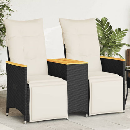 2-personers Havesofa Med Bord Og Lænefunktion Polyrattan - Variant 365722